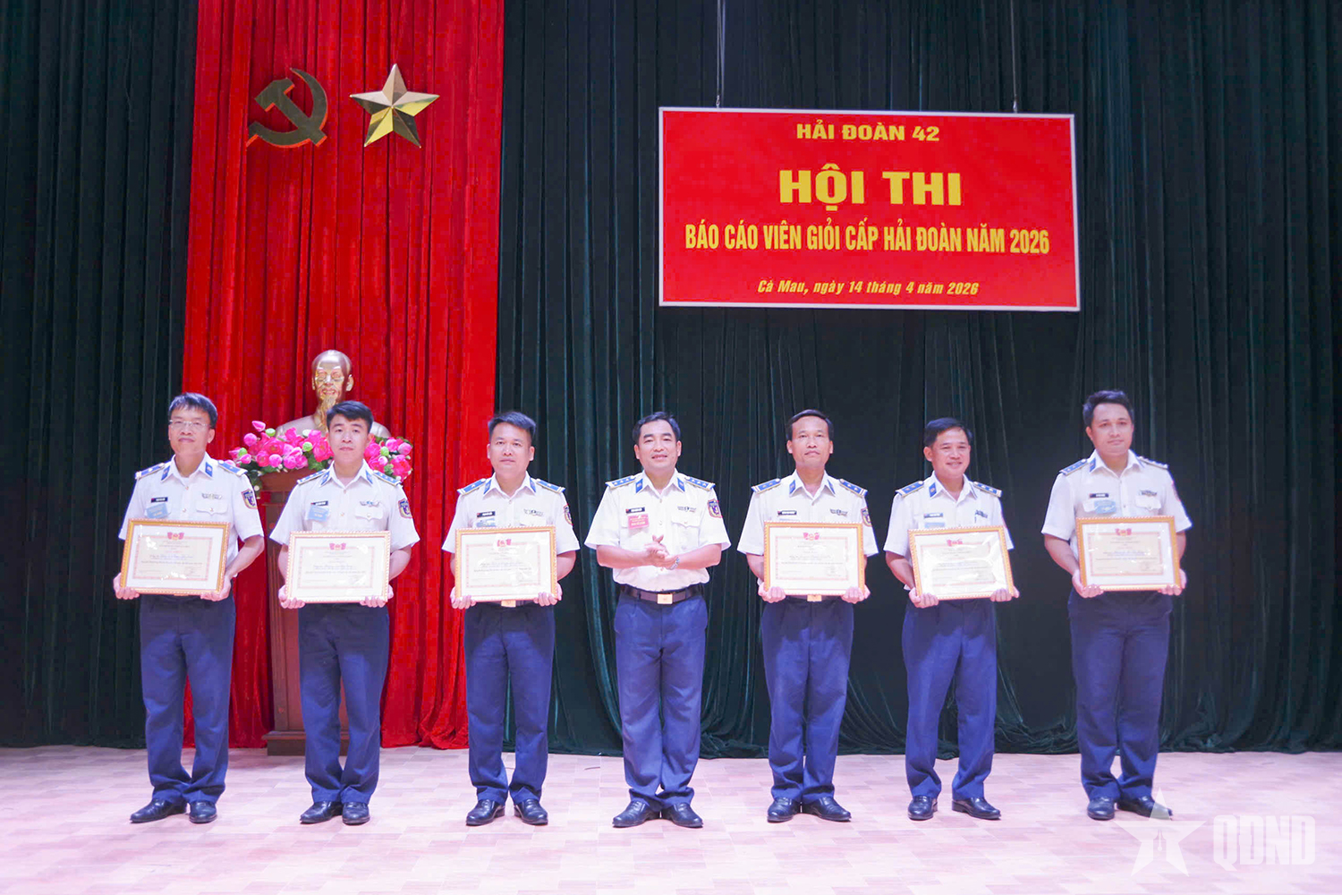 Hải đoàn 42 tổ chức thành công Hội thi Báo cáo viên giỏi năm 2026